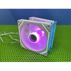 Вентилятор 140мм ARGB подсветка реверс 4PRO белый Вентилятор 140мм ARGB подсветка реверс 4PRO белый