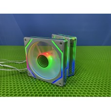 Вентилятор 120мм ARGB подсветка реверс 6 PRO MAX белый