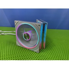 ARGB вентилятор 140мм Transwarp реверс белый