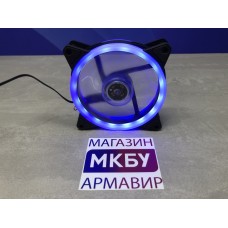 Вентилятор 120мм синяя двухстороняя подсветка