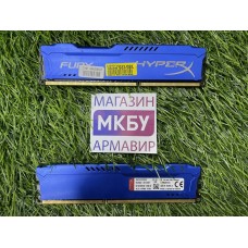 Комплект ОЗУ HyperX Fury Blue 8Gb (4+4) DDR3 1600MHz