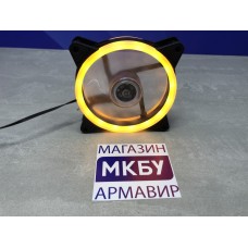 Вентилятор 120мм оранжевая двухстороняя подсветка